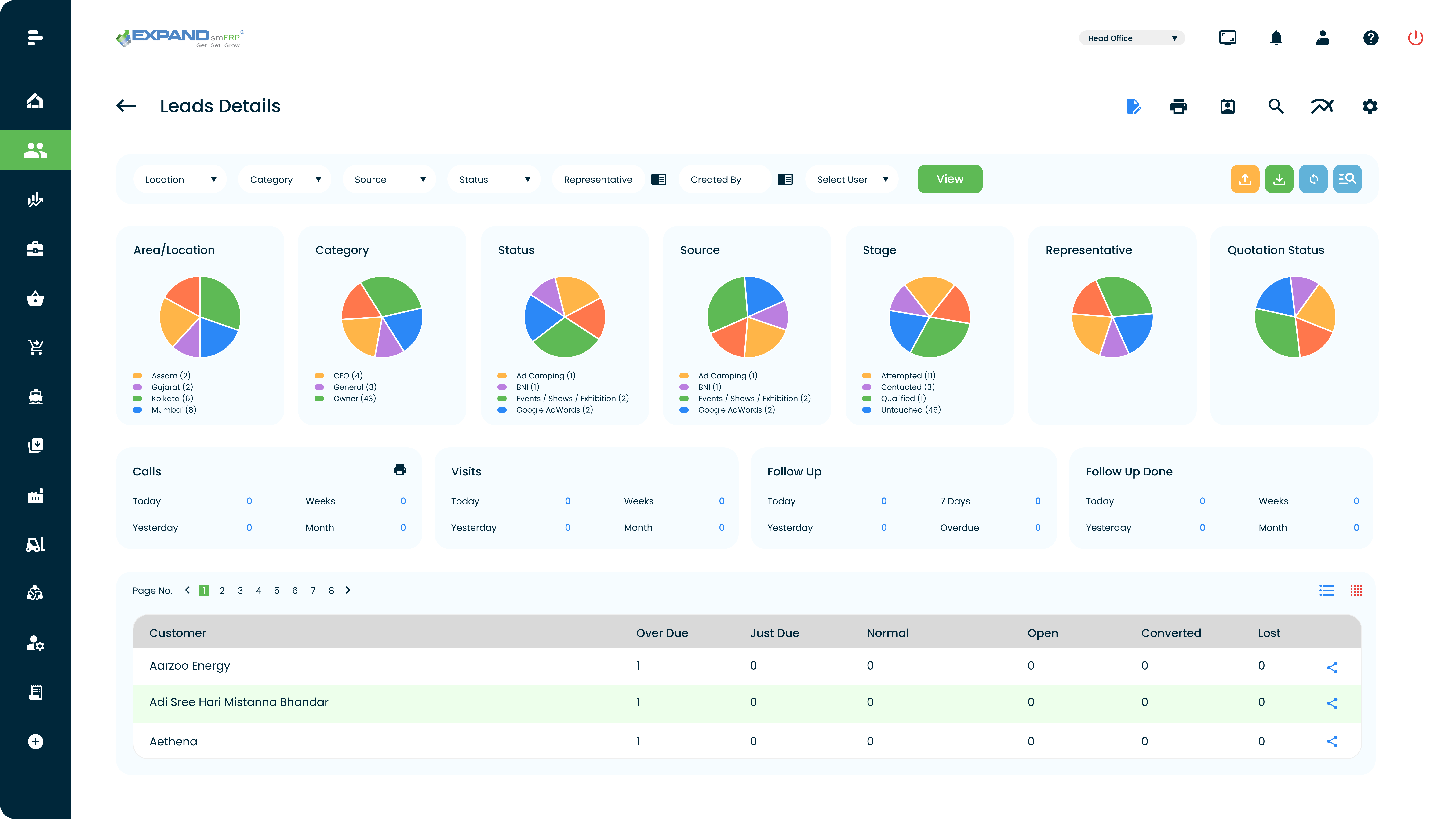 screenshot of Expand smERP